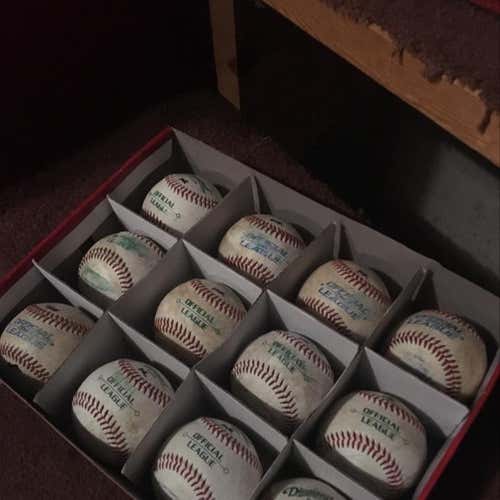 Dozen Used  Baseballs