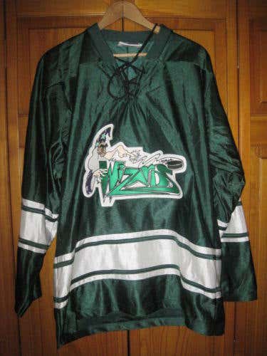 Minnesota Wizards AAA hockey jersey men's S #9 green Minnesota junior