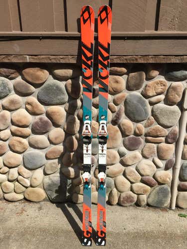 Volkl Super G Racetiger Jr 188cm 30m with plate and Marker Excel 16 bindings