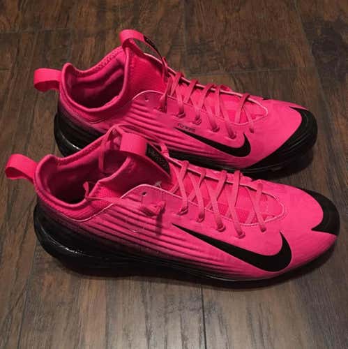 Nike Lunar Vapor Mike Trout Mothers Day Pink Metal Baseball Cleats BCA Size 13