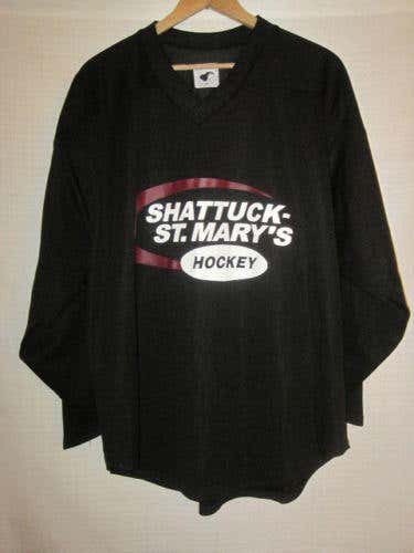 Shattuck St. Mary's Prep hockey jersey M black Minnesota Toews Crosby