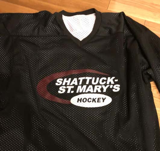 Used Shattuck St.Marys Double Both White And Black Jersey