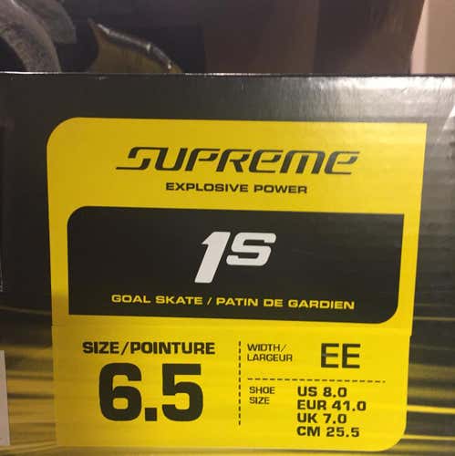 1s Goalie Skates 6.5 EE