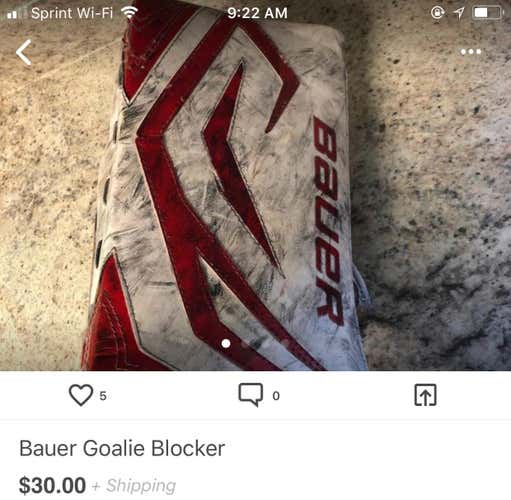 Goalie Glove and Blocker Set