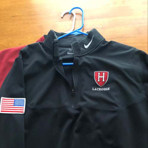 Harvard University TEAM ISSUED Nike pullover 1/4 zip