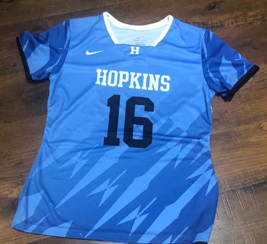 New Nike WOMENS Johns Hopkins Lacrosse #16 SS Jersey Medium