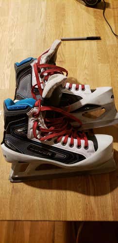 Bauer Reactor 9000 Goalie Skates Senior Size 6.5
