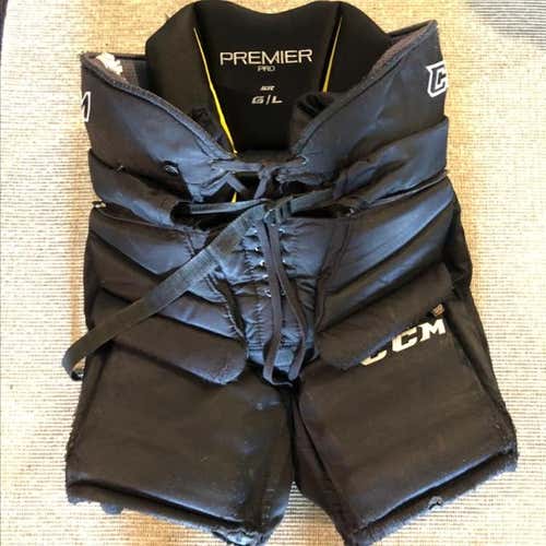 CCM Premier Pro Goalie Pants. Lg. NCAA Return