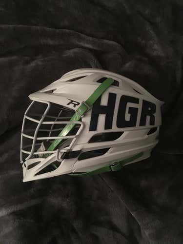 HGR All White Cascade R Helmet w/ White Cage