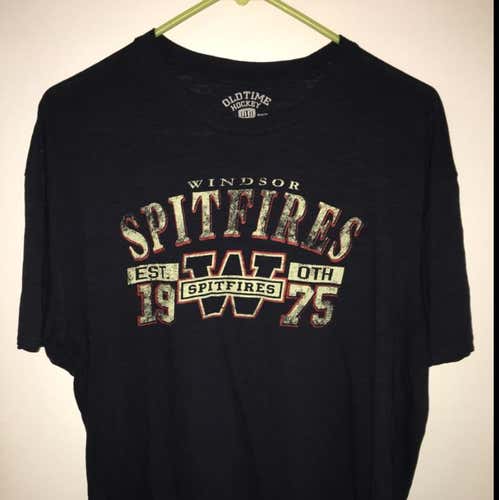 Windsor Spitfires Vintage Style Logo Shirt Mens Large