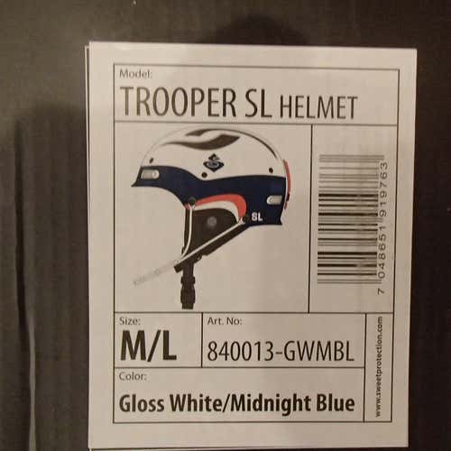 new Sweet Protection Trooper SL ski race SLALOM helmet 56-59 adjustable