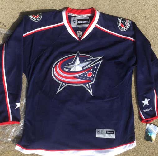 NWT Columbus Bluejackets Jersey XL
