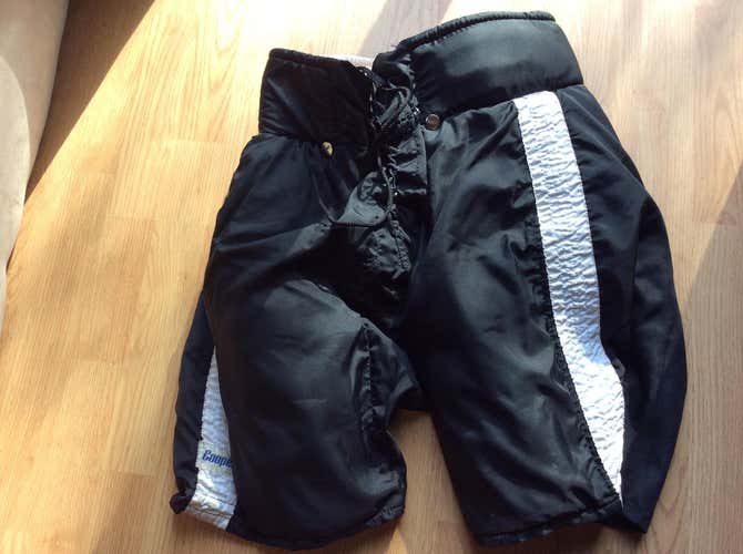 Retro Cooper Pants, Senior, Black w/White Stripe - Classic