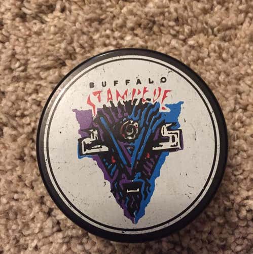 Buffalo Stampede Roller Hockey International (RHI) Logo Puck