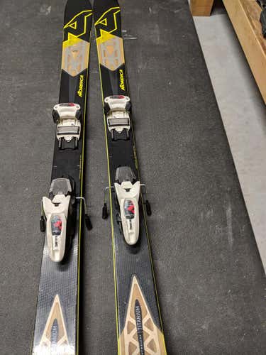 Nordica NRGY90 skis with Marker Grifforn demo bindings