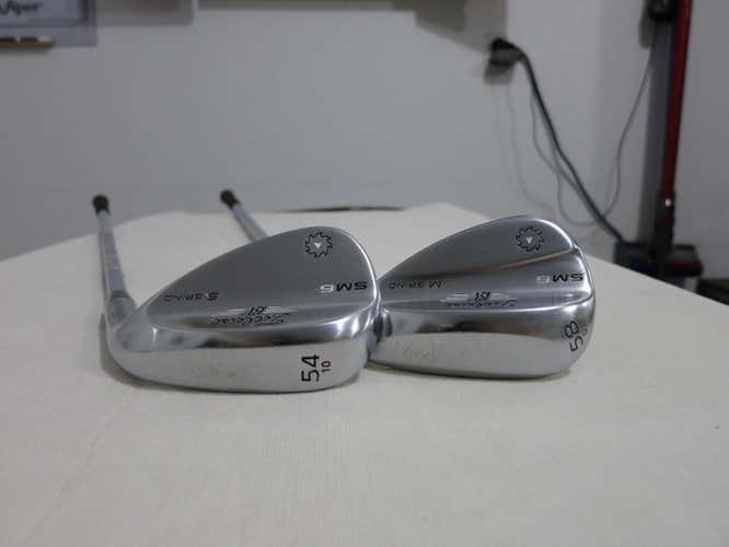 Titleist Vokey SM6 Tour Satin Chrome Wedge Set SM-6 - 54* - 58* - Steel