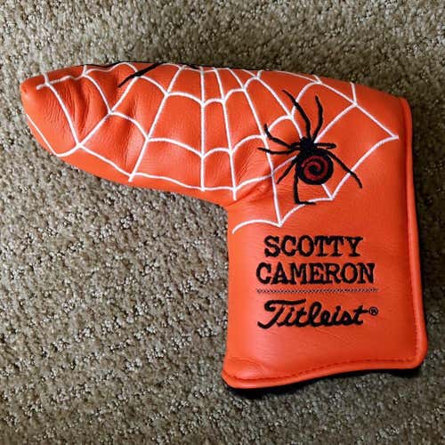 New Scotty Cameron Putter Headcover, Spider Halloween 2008, by Titleist