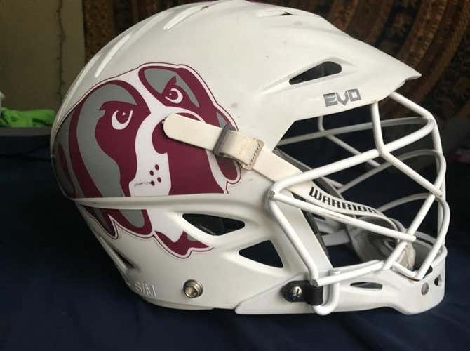 Matte White Warrior Evo Helmet