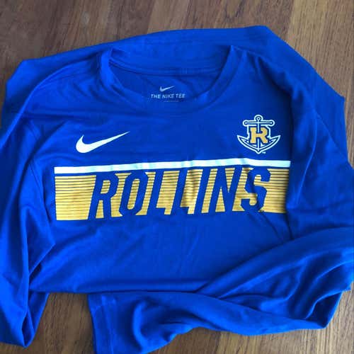 Rollins College Nike Dri Fit Long Sleeve Size Medium
