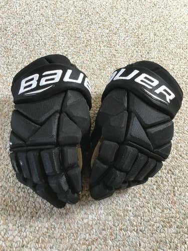 Philadelphia Flyers Used Bauer Pro Gloves Senior 14"