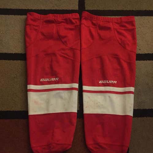 Red Bauer Team Socks