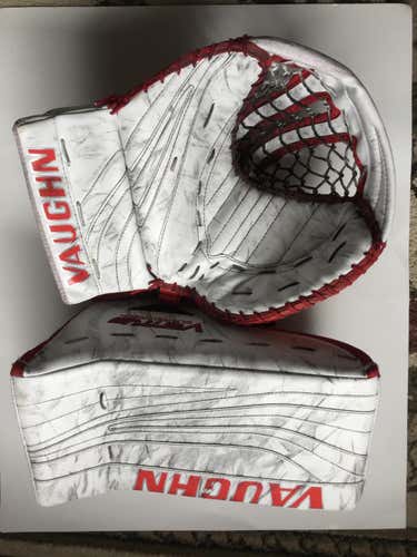 AHL Pro Return Vaughn Ventus SLR Pro Carbon Goalie Glove & Blocker Set