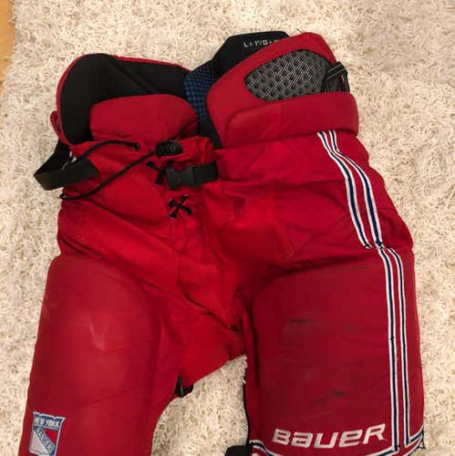 Bauer Pro stock New York Rangers Pants Large +1 Hockey