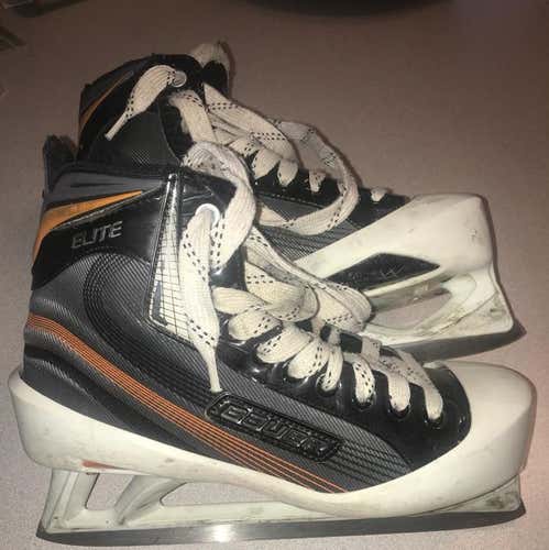 Bauer Elite Goalie Skates 8.5D With Vortex Cowling