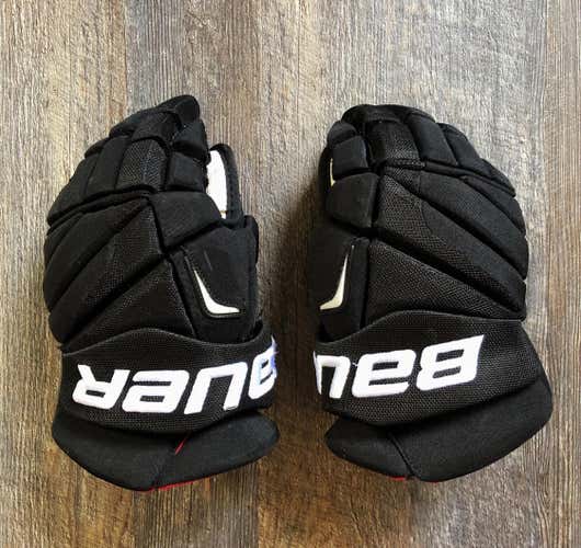 Pro Stock Bauer APX 2 Gloves - Clayton Stoner Anaheim Ducks - 14” Black