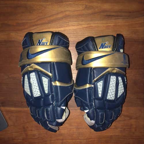 Naval Academy Navy Midshipmen Nike Huarache Gloves Size 13