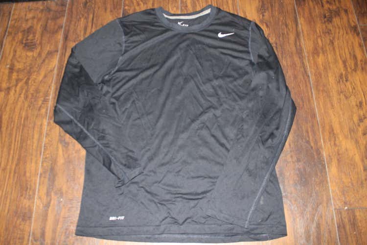 Nike Dri Fit Obsidian Long Sleeve Tee Shirt Size Large