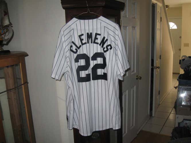NY YANKEES ROGER CLEMENS  AUTHENTIC MAJESTIC HOME JERSEY(XL)PLAYOFFS!