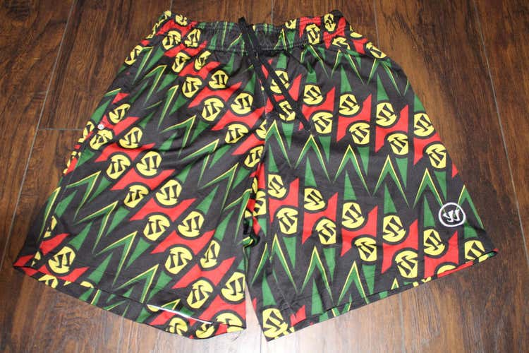 Warrior Rasta  colored Workout Shorts Sz Med