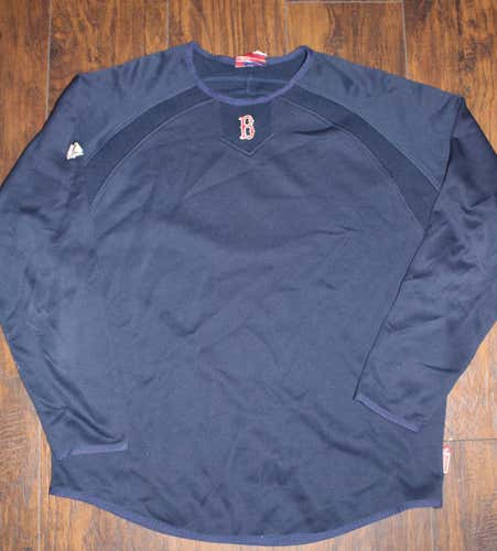 Boston Red Sox Majestic Therma base Blue pulover Sz Lg/XL