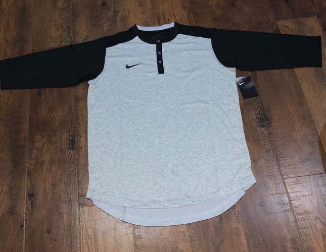 New Nike Baseball Shirt 3/4 Sleeve