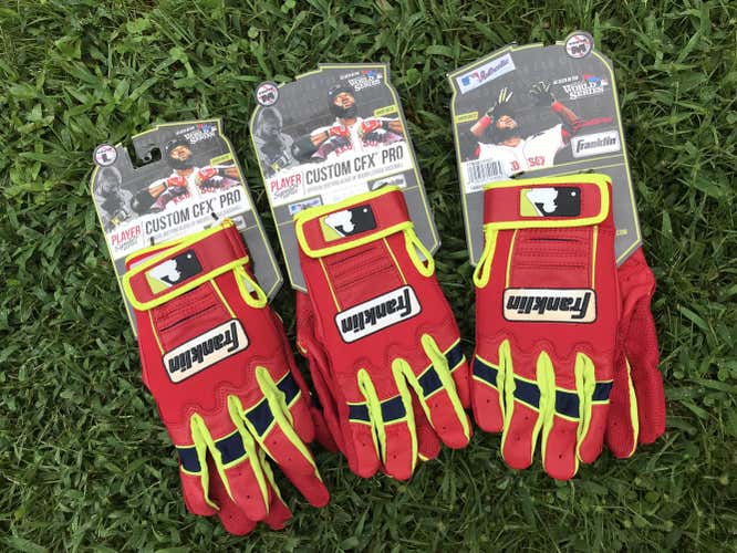 NEW • Franklin Custom CFX Pro David Ortiz Batting Gloves (Size: Youth Medium)