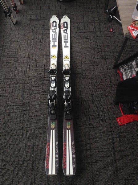 Head 170 CM supershape I.speed Race Skis W Head Freeflex Pro Racing 14 Bindings
