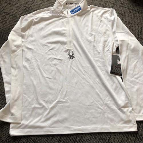 New Spyder Silver Drop Drew Web 1/4 Zip Men’s Large WN49