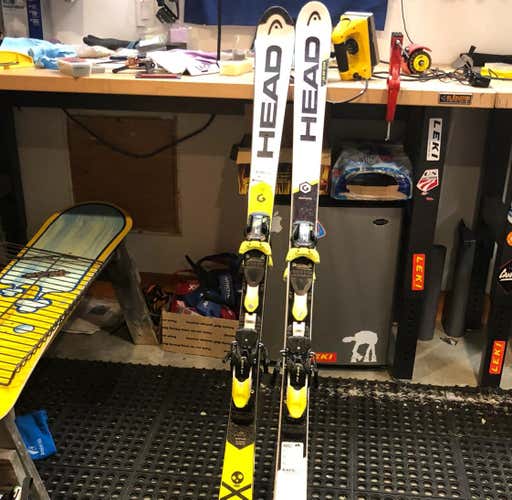 Good Condition - 2017 Head World Cup rebels SL R11.8 150 With Head EVO Binding DIN 11