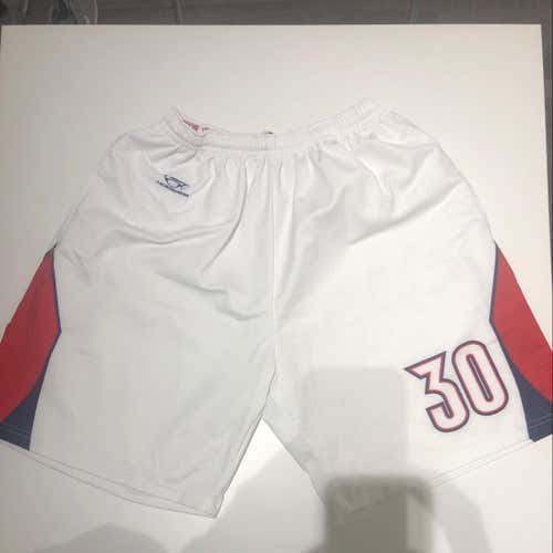 White lacrosse Wear Shorts W/ Pockets