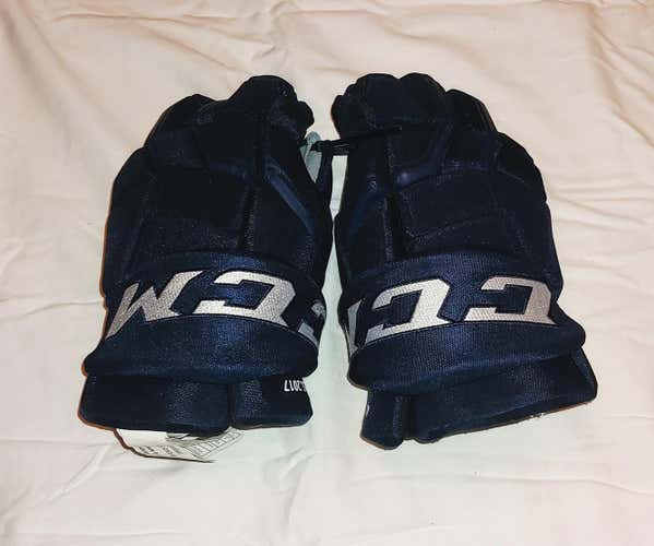 NEW CCM Gloves Quicklite 15' Navy Blue AHL All-Star