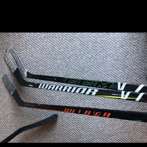 3 Pack Of Used Hockey Sticks Great Condition.