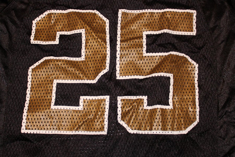 NFL New Orleans Saints Reggie Bush 25 Reebok Black Jersey Youth L