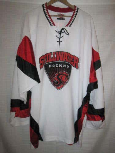 Stillwater Ponies hockey jersey men's XL white #7 Minnesota