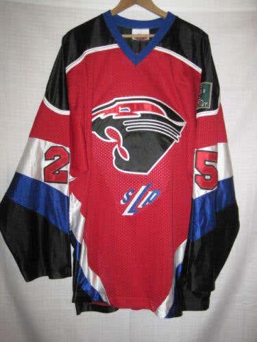 Spring Lake Park Panthers hockey jersey men's XXL red #25 Minnesota