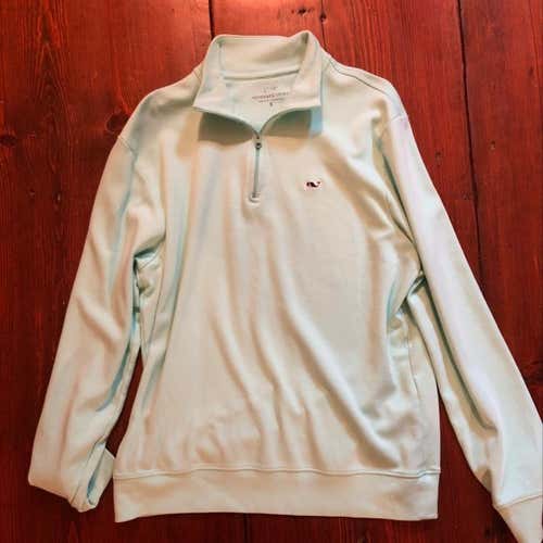 LIKE NEW Men’s Small Vineyard Vines Light Green Quarter Zip