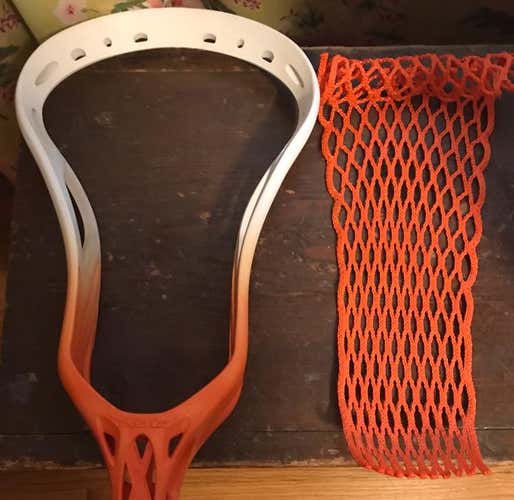 NEW Noz 2 Orange & White Dyed Head w/ String King 2S Mesh