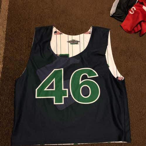 CT Whalers Blue/White Pinstripe Pinnie #46