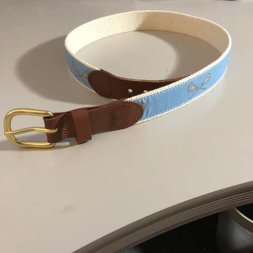Size 32 Baby Blue Lacrosse Belt