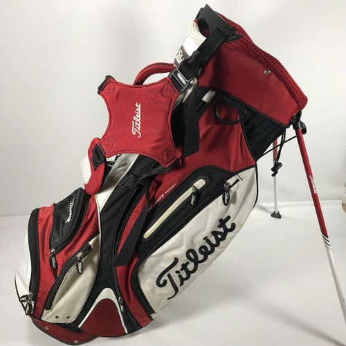 Titleist Grey Black-Red-White Lightweight Stand Bag